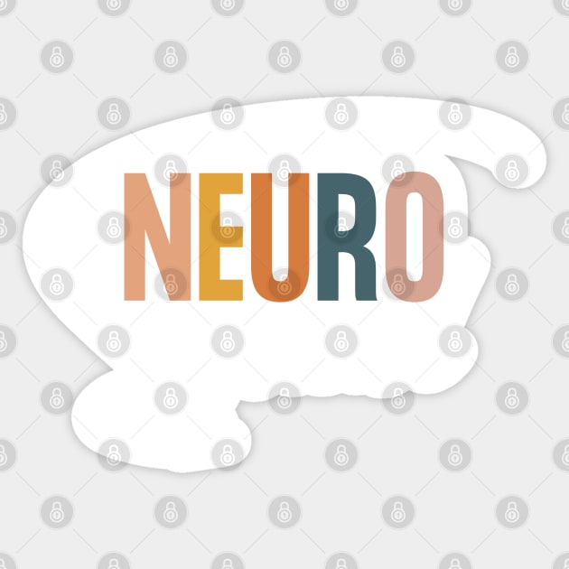 Neuro Squad, funny Neuro Sticker by yass-art